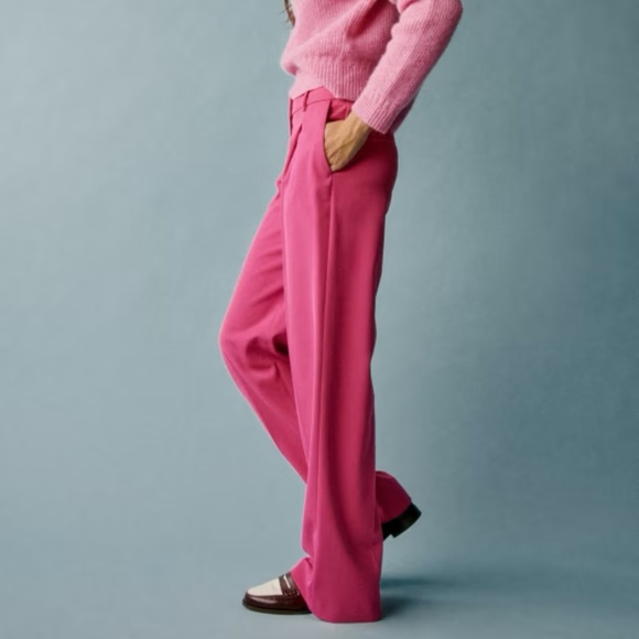 Sezane Pants - Sezane "Giacomo" Trouser Pants in Fuchsia Pink sz 2/ 34 Sold Out Online
